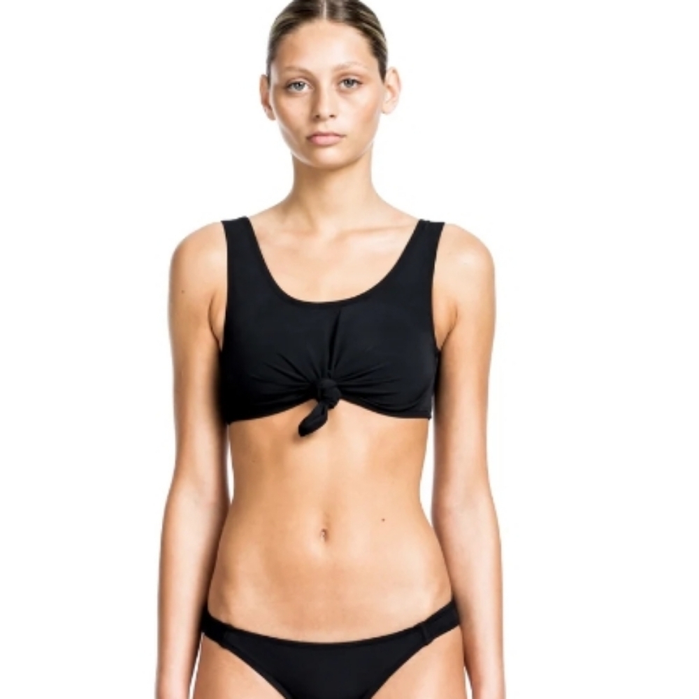 Beth Richards Black knot bikini top